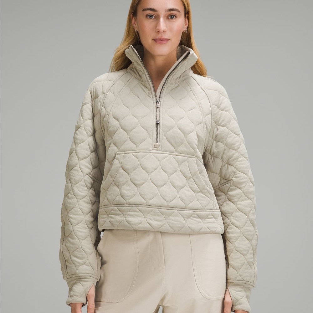 Lululemon Scuba Oversized Quilted Half Zip XS - Picture 3 of 5